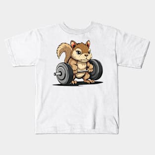 squirrel at gym Kids T-Shirt